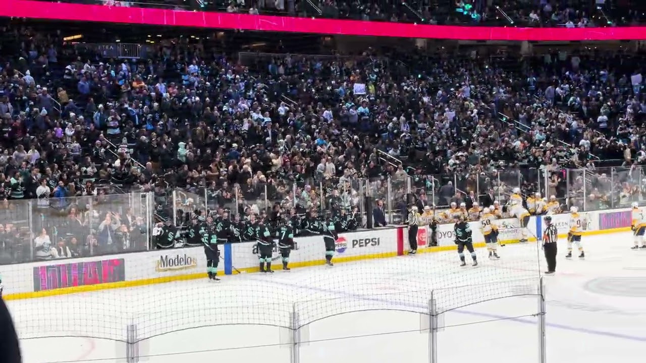 Jared McCann Empty Net Goal vs Nashville Predators 1/1/25 NHL Climate Pledge Arena