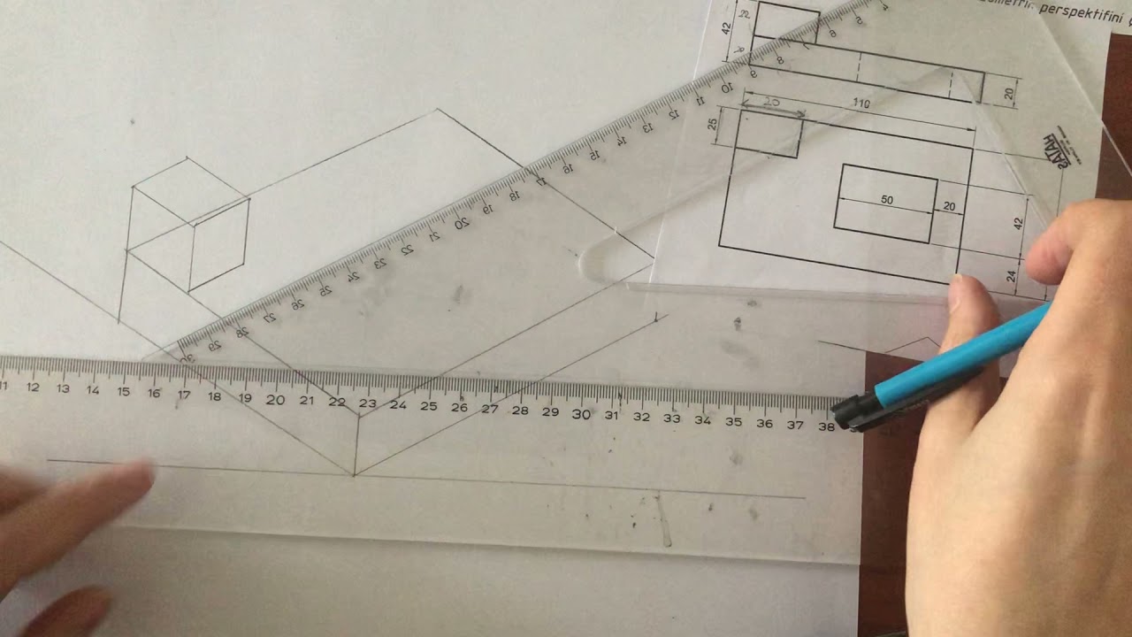 İzometrik perspektif &ccedil;izimi 1
