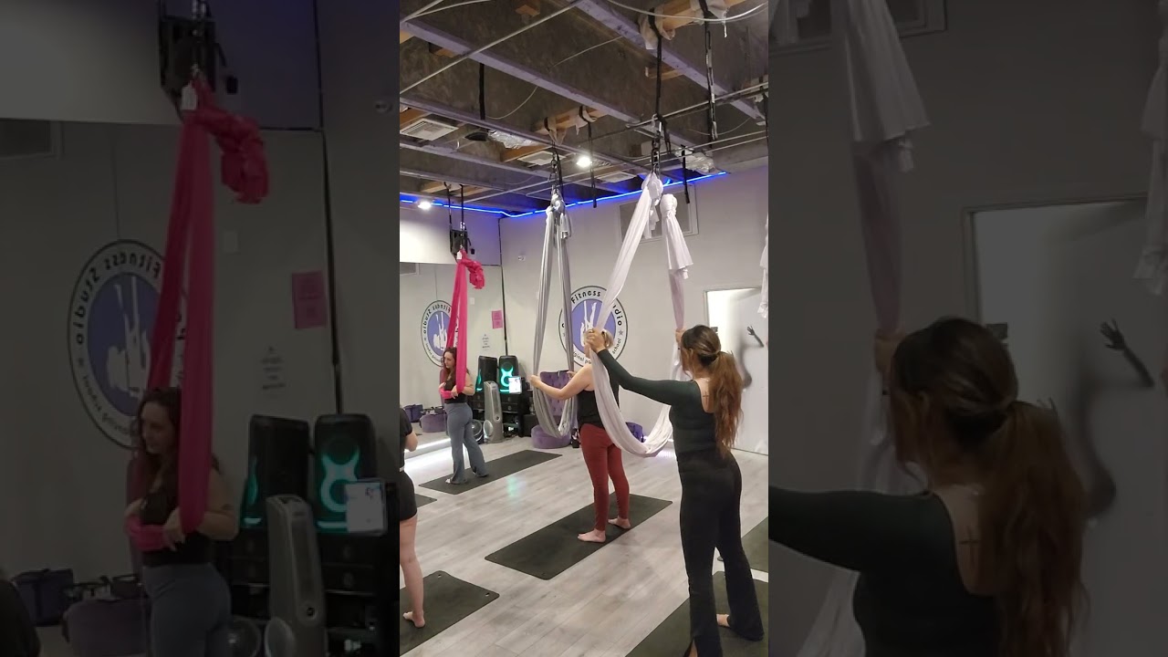 Aerial Hammock Yoga class  September 18, 2025