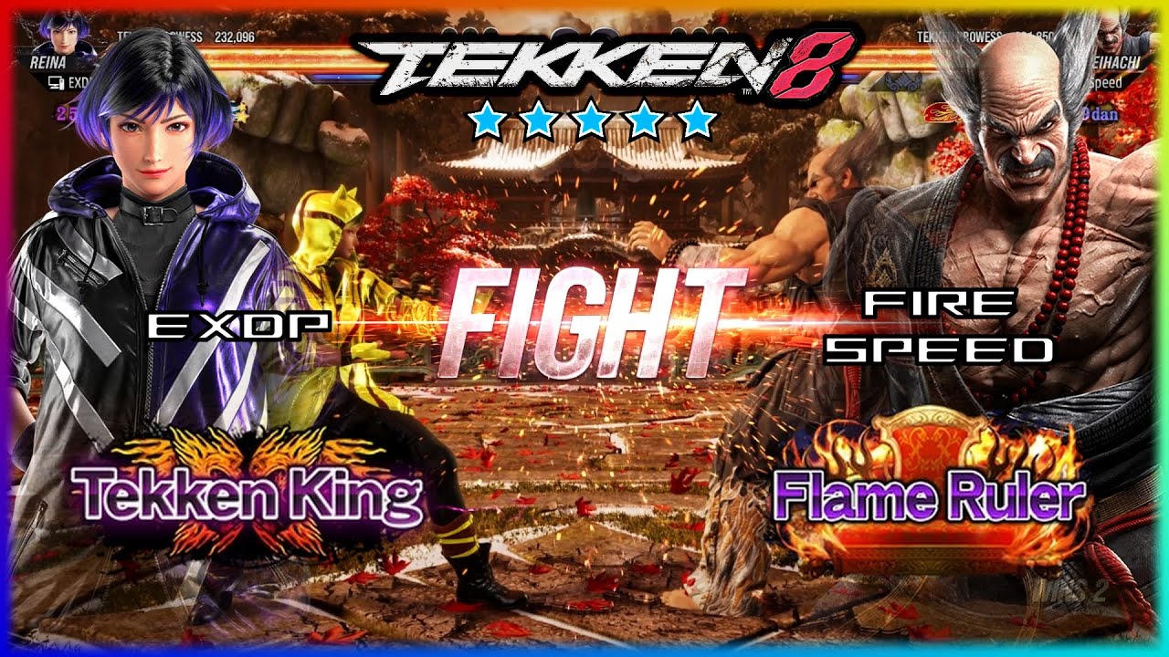 TEKKEN 8 Replays Stars - REINA ( Tekken King ) VS HEIHACHI ( Flame Ruler ) High Level Gameplay