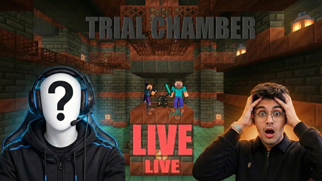 🔴 Minecraft TRIAL CHAMBER LIVE – Kya Hum Bach Payenge? 😱