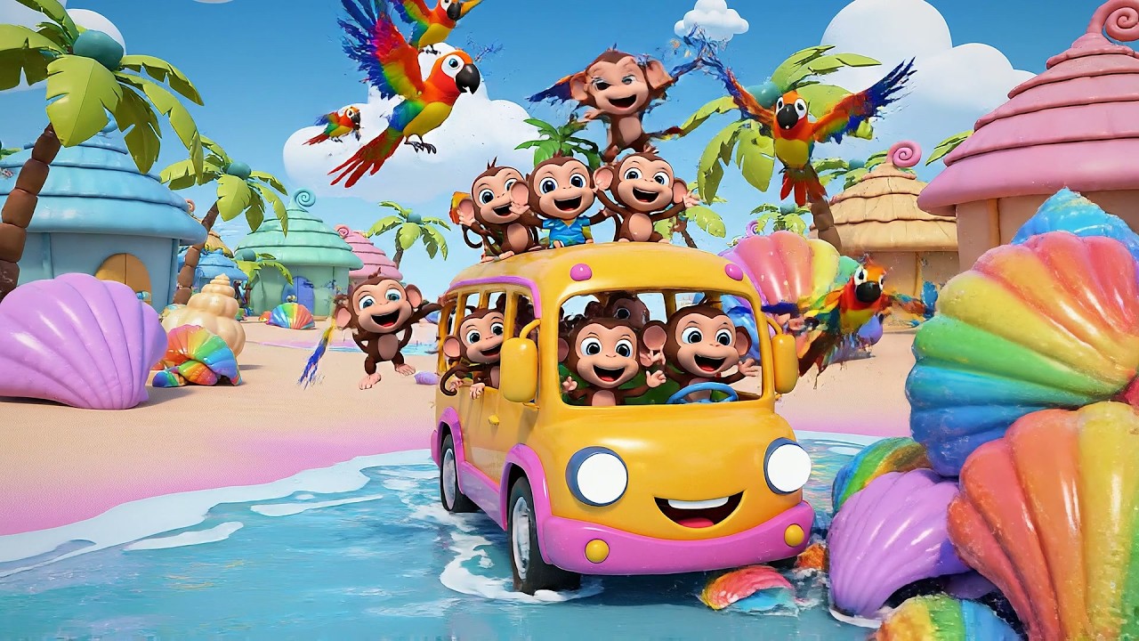 Las Ruedas del Autobús: Viaje a Ocean Island | Canciones Infantiles y Aventura Submarina