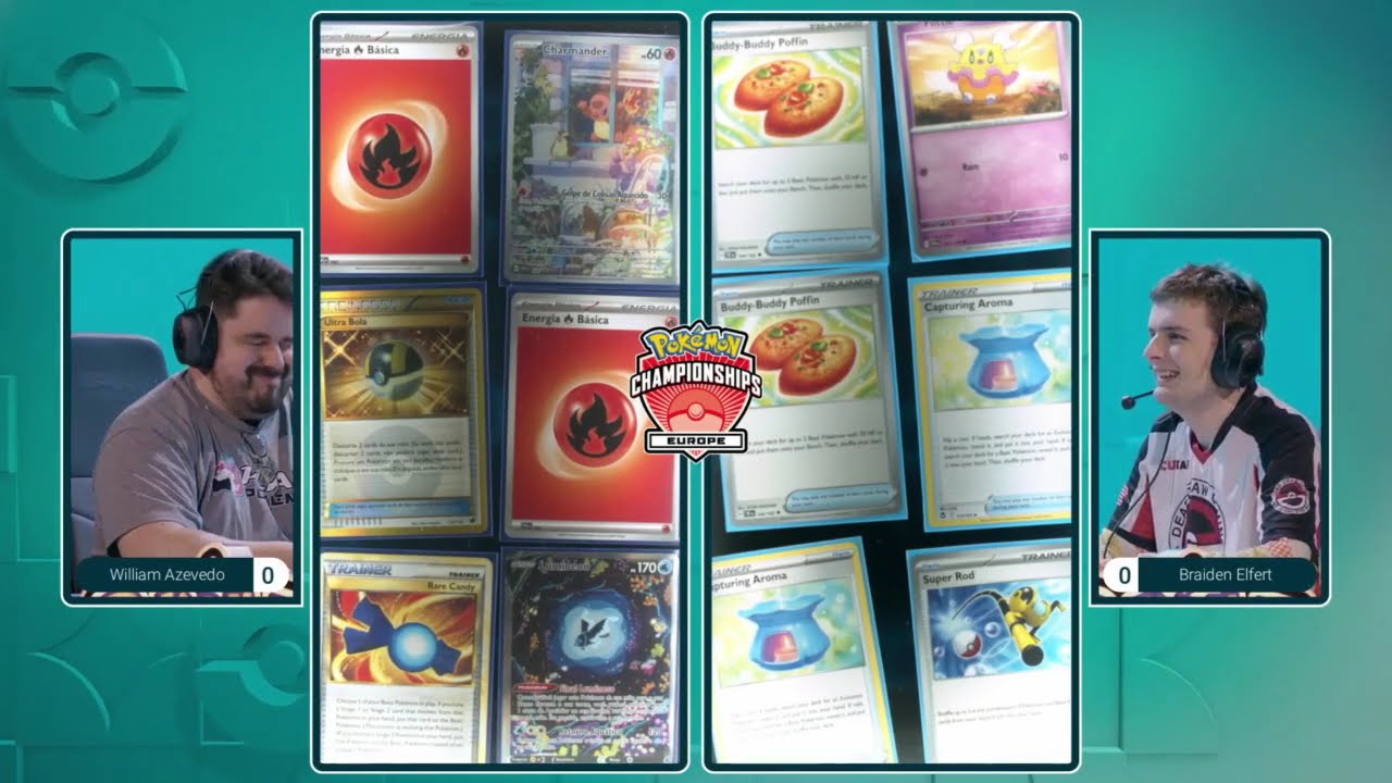 TCG William Azevedo Vs Braiden Elfert - 2024 Pokémon Europe International Championships Swiss R14