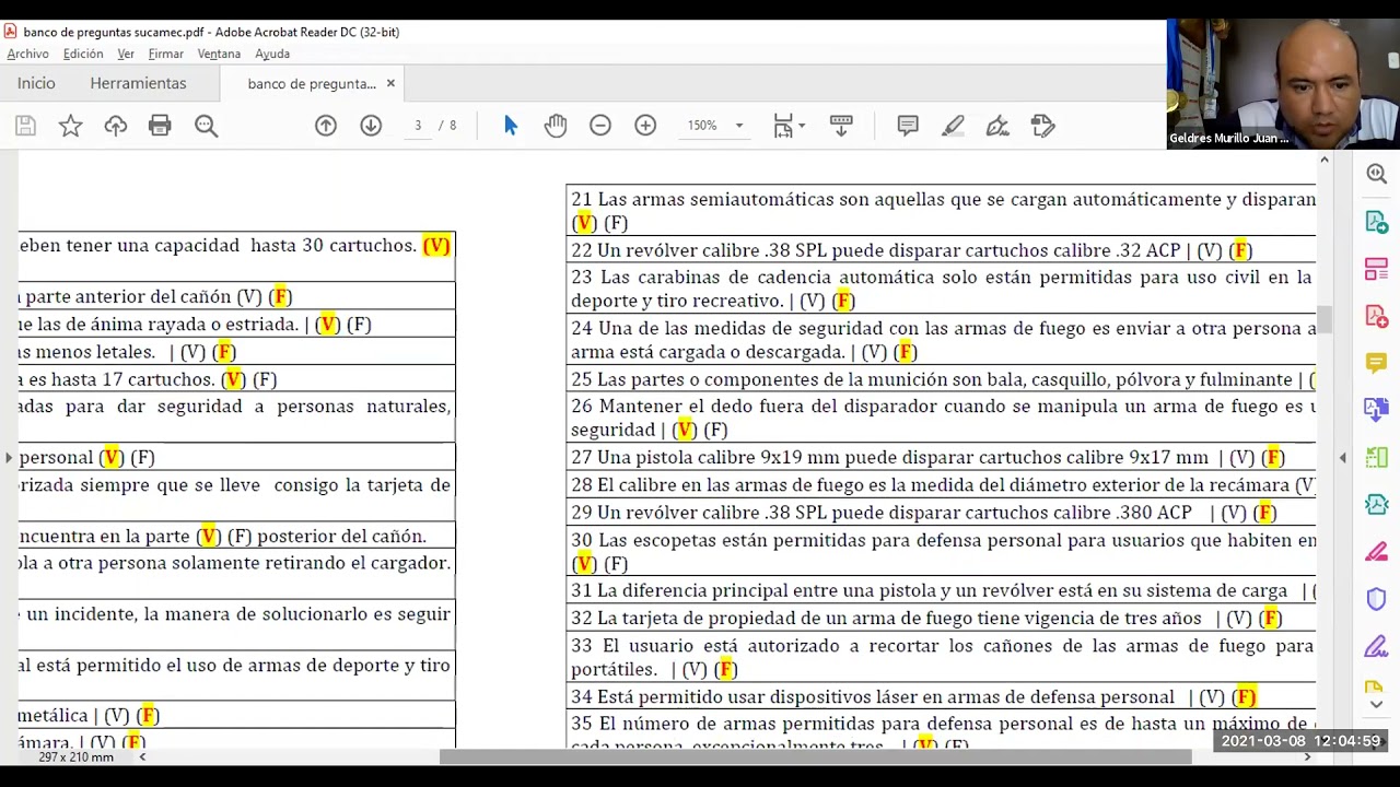 EXAMEN DE TIRO SUCAMEC