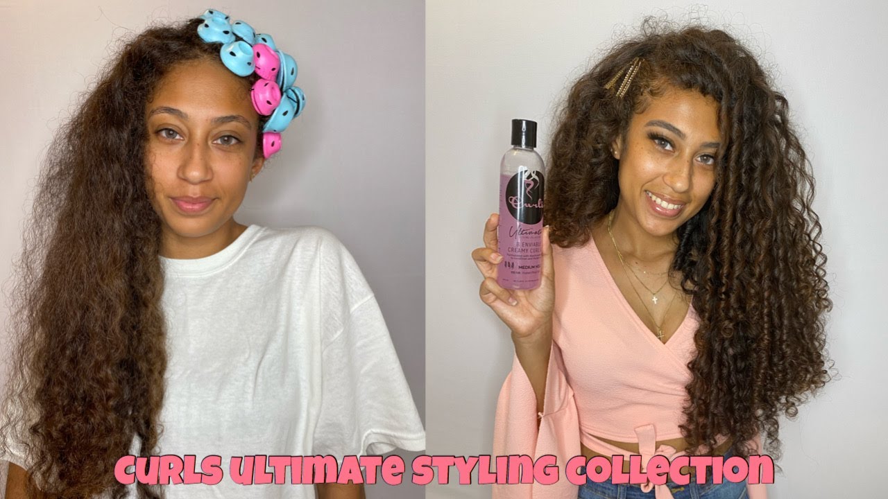 CURLS Ultimate Styling Collection | Spoolies Magic Rollers using a GEL!!