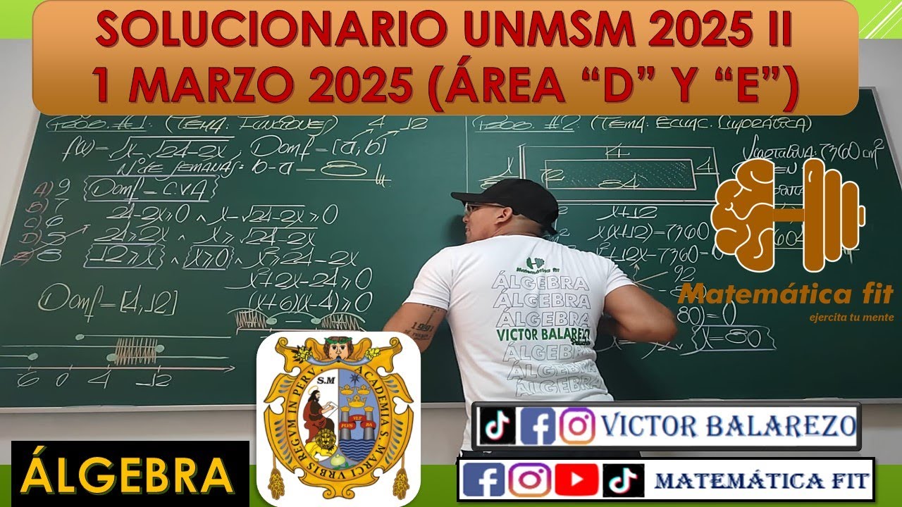 SOLUCIONARIO UNMSM 2025 II ( ÁREA 