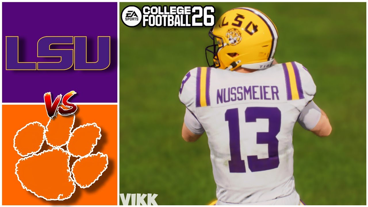 LSU vs Clemson Week 1 (Madden 26 Simulation)