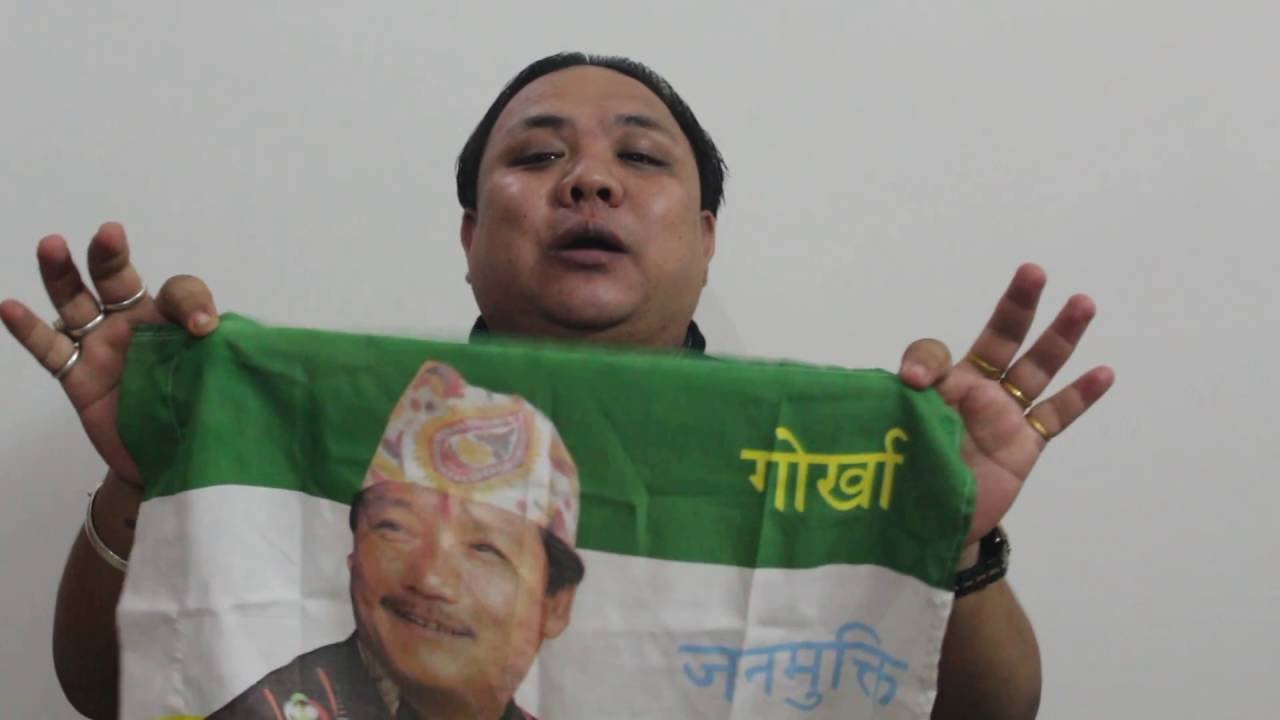 #NeerajZimbaTamang #GNLF Legal Adviser#Why did I wipe my face with the #Flag.