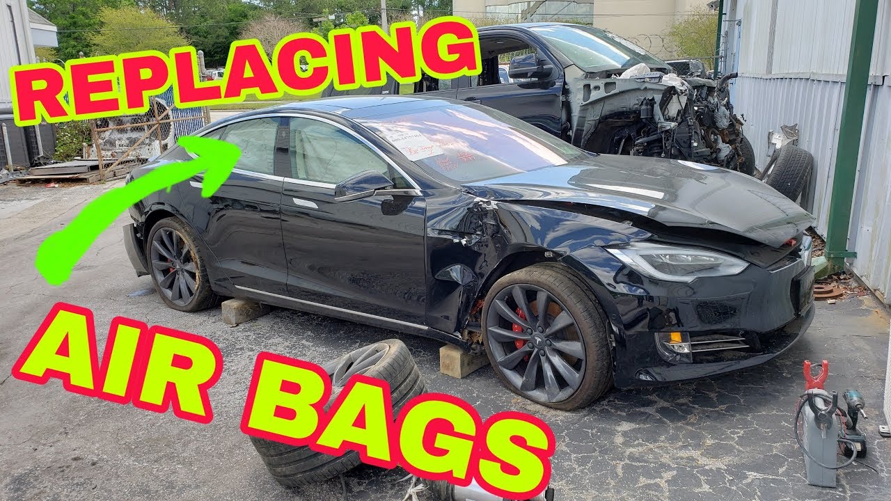 Rebuilding a Wrecked 2017 TESLA P100DL bought at auction / Part 2