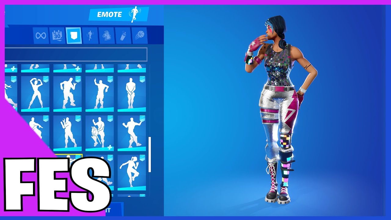 Fortnite Sparkle Specialist Skin With all my Fortnite Dances & Emotes #5