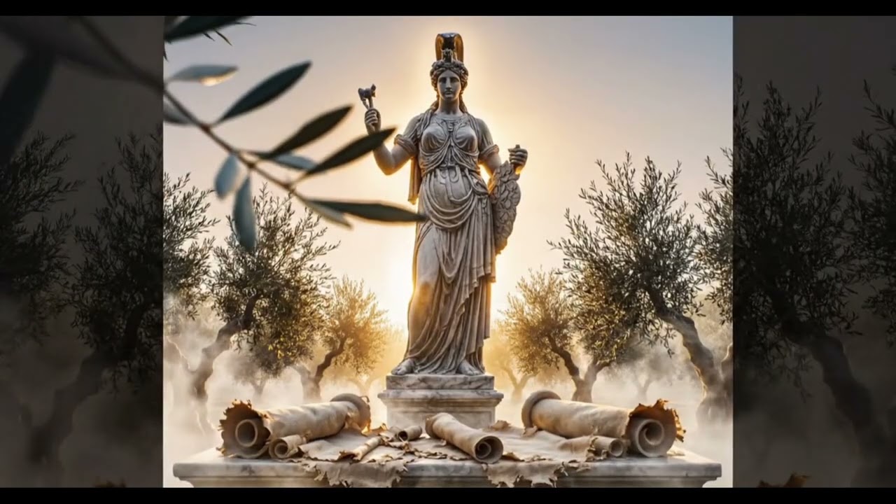 Ancient Greek Goddess Awakens in Golden Silence ⚡