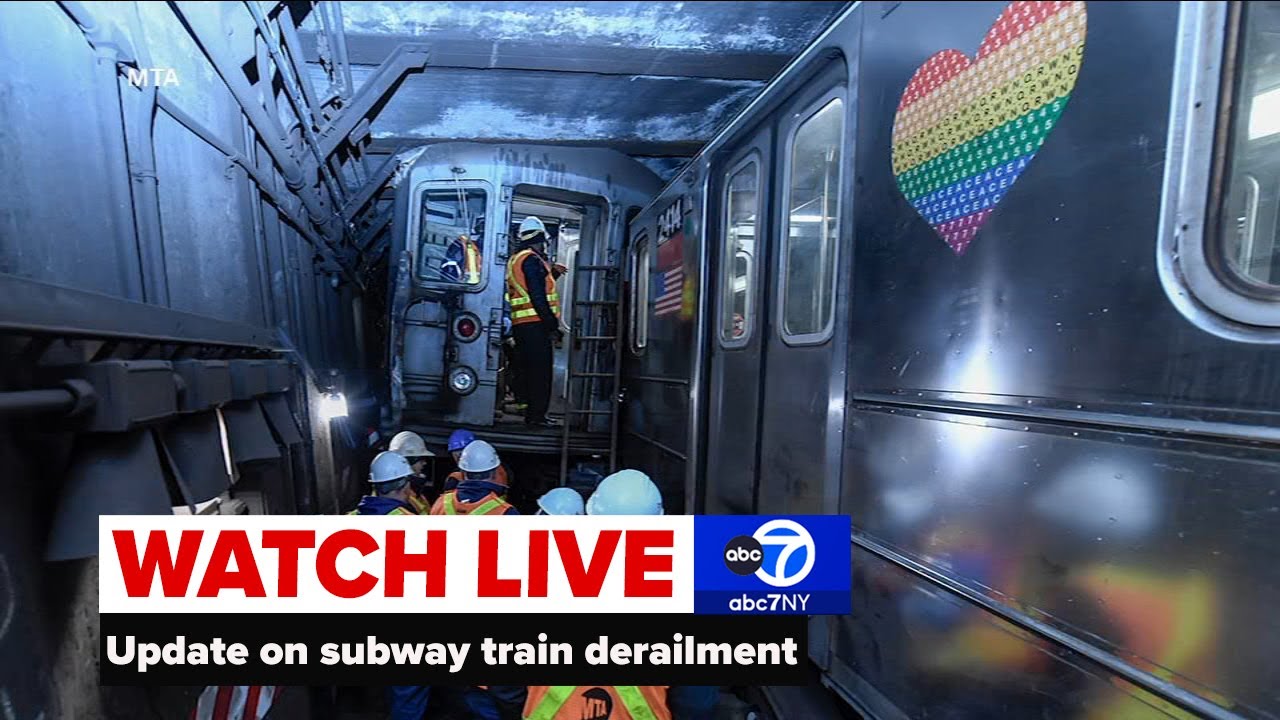 LIVE | NTSB update on subway train derailment on Upper West Side