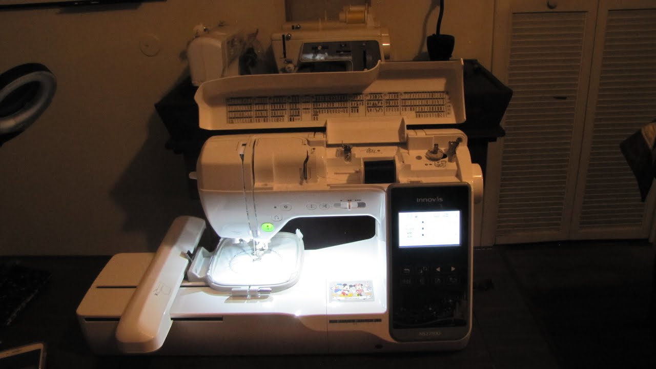 Embroidering on the Brother Innovis NS2750D