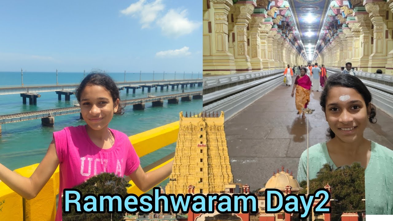 Rameshwaram Travel Vlog | Pamban Bridge & Ramanathaswamy Temple | Day 2 South India Trip #tempelvlog