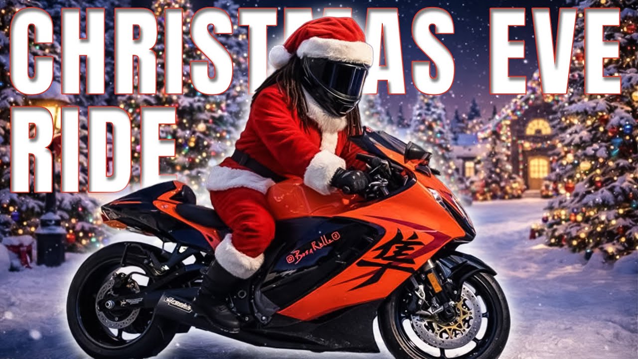 Рождественская поездка на моем Suzuki Hayabusa.
