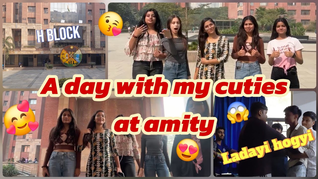 AMITY ME HUI LADAYI😱🫢 | A day in my life at amity | @SrishtiSinghVlogs07 