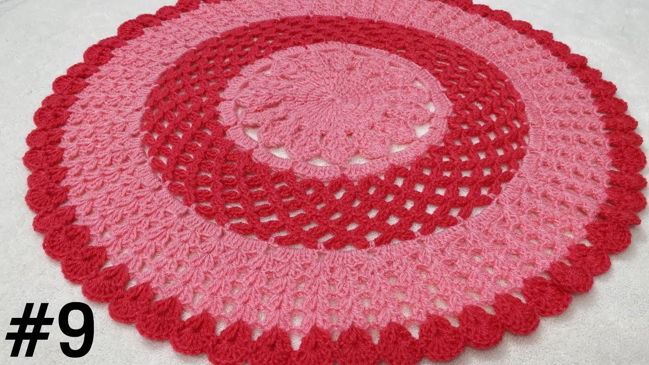 How to Crochet a Thaalposh / Thaal Cover / Table Top #9