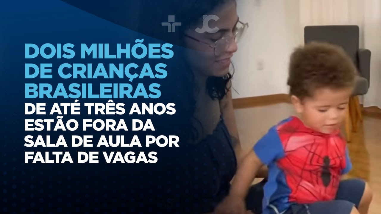 Dois milhões de crianças brasileiras de até três anos estão fora da sala de aula por falta de vagas