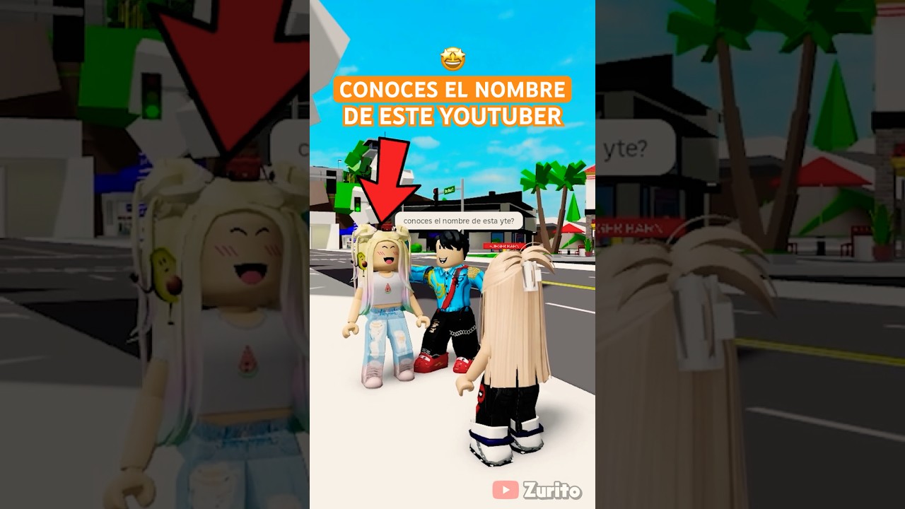 ADIVINA EL YOUTUBER Y GANAS 🤑 #roblox #brookhaven #robloxbrookhaven