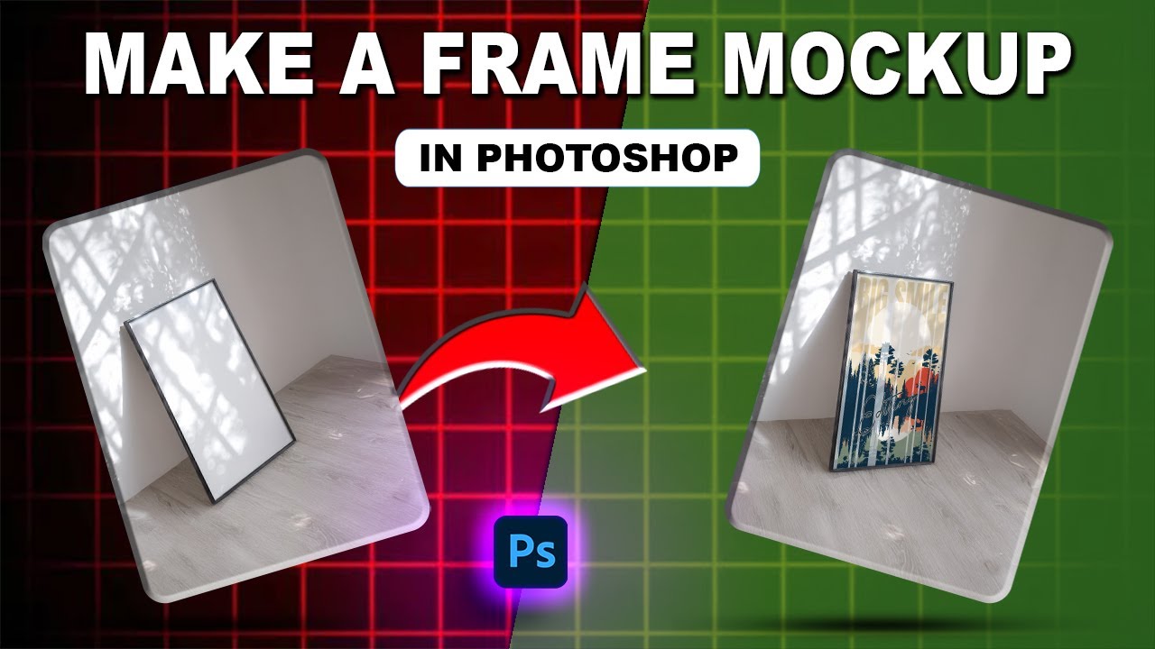 How to Make POSTER FRAME Mockup in Photoshop!