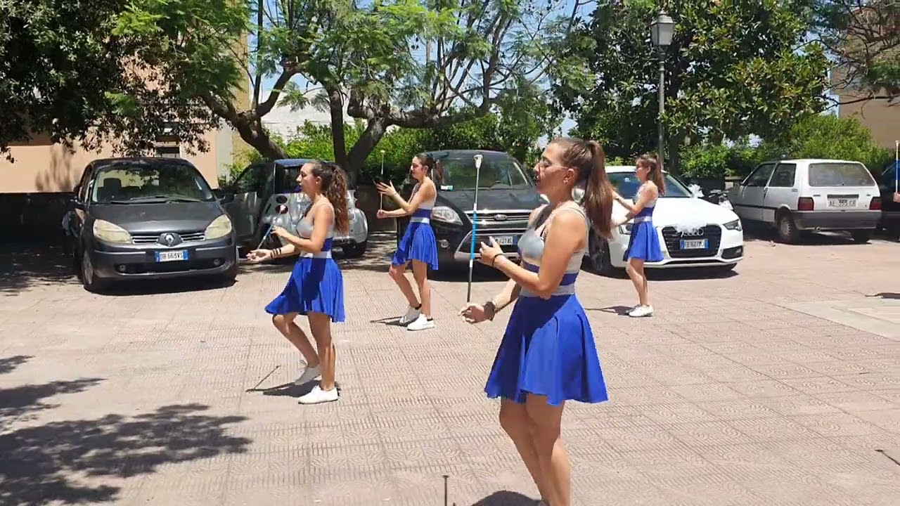 Esibizione del Gruppo delle Majorettes a San Pier Niceto  in onore della Madonna Del Carmine