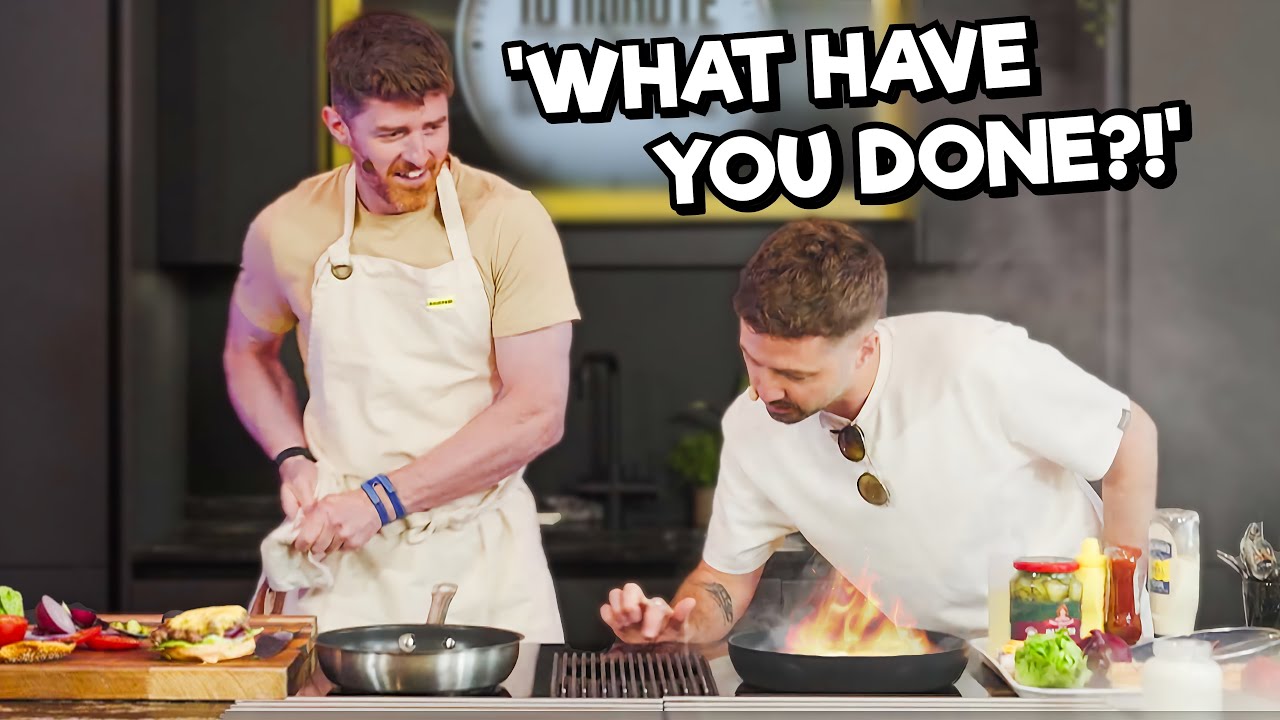 JAMES IS OUT OF HIS COMFORT ZONE!! | Sub-10 Minute Burger Challenge Ep. 14 | Sorted Food