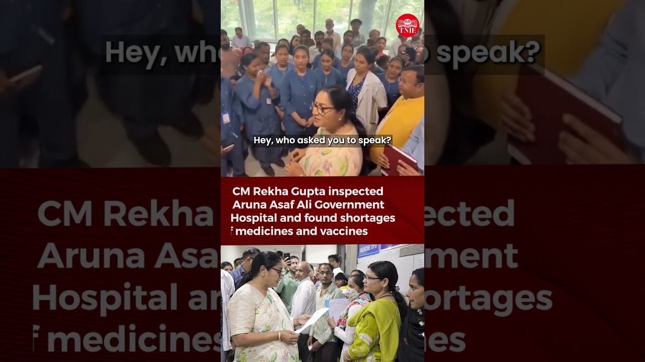 Delhi CM Rekha Gupta Confronts Doctor Over Delhi Hospital Shortcomings