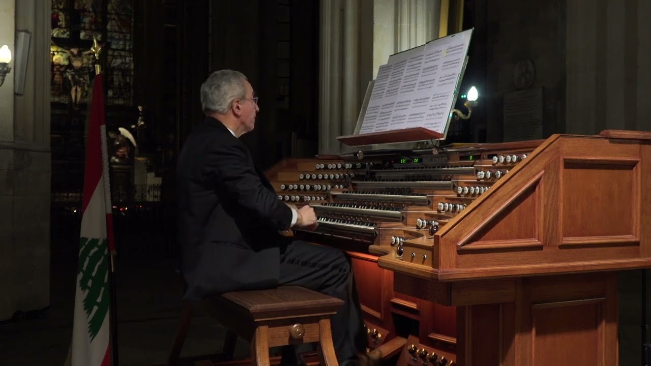 Naji Hakim PR&Eacute;LUDE ET FUGUE SUR LE NOM DE SAINT CHARBEL - world premiere