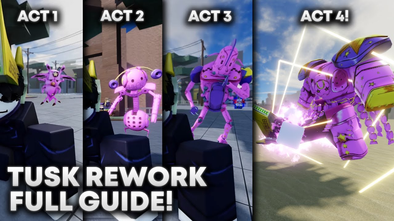 [AUT] How To Get TUSK ACT 1-4 REWORK FULL GUIDE!
