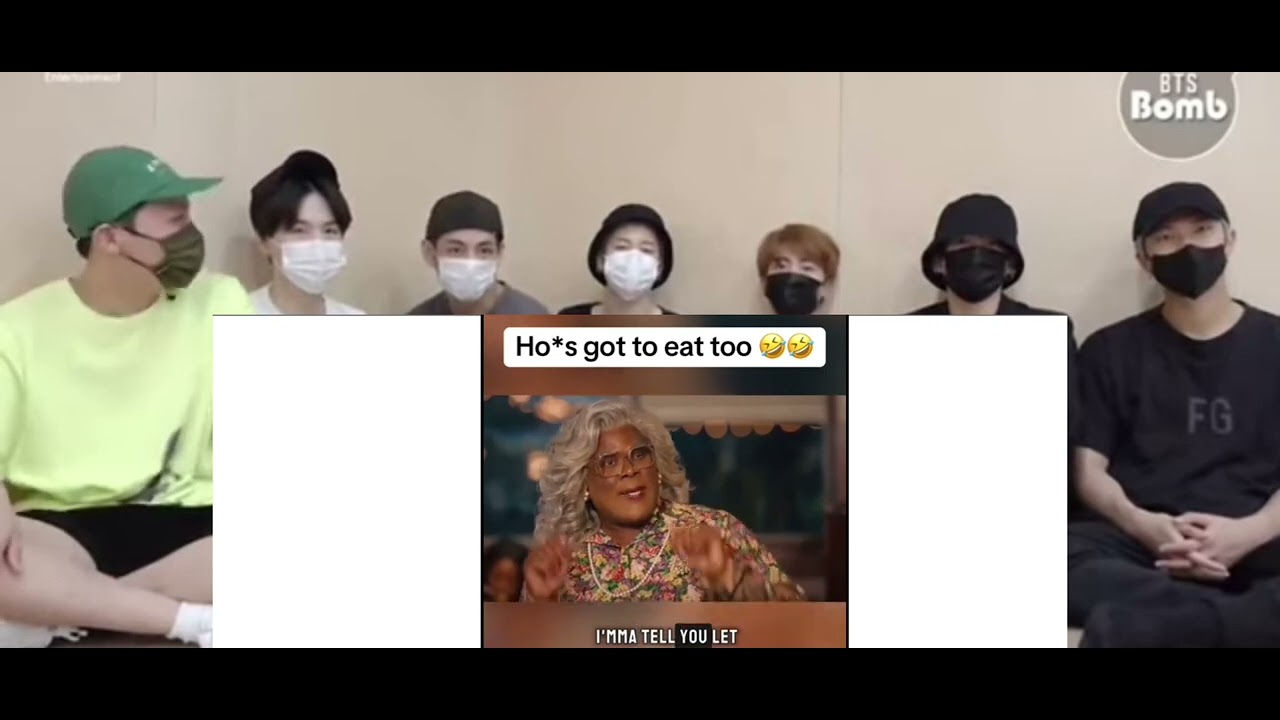 Bts reaction to Madea moments I found on Tiktok pt 3 (fake reaction)