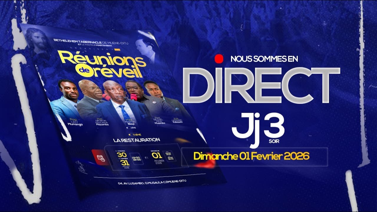 REUNIONS DE REVEIL DIMANCHE 01.02.2026 AU BETHLEHEM TAB DE MUENE-DITU  JOUR-3 SOIR
