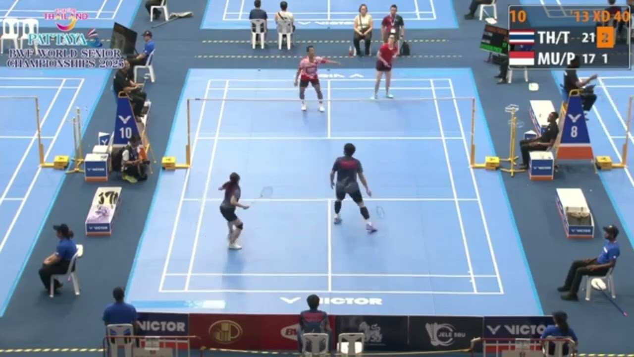 คลิปเต็ม แอน ต่อ Vs อินโดฯ รอบ8 World Senior2025 12Sep25