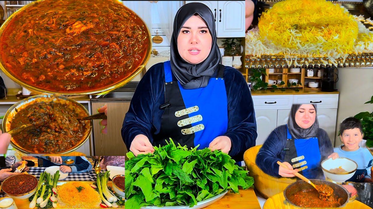 ‏ ‏مرقة ‏سبيناغ على طريقة أمي الله يرحمها بغدادي شلون تطلع عدكم  مثل  علوجه وياها تمن بزل