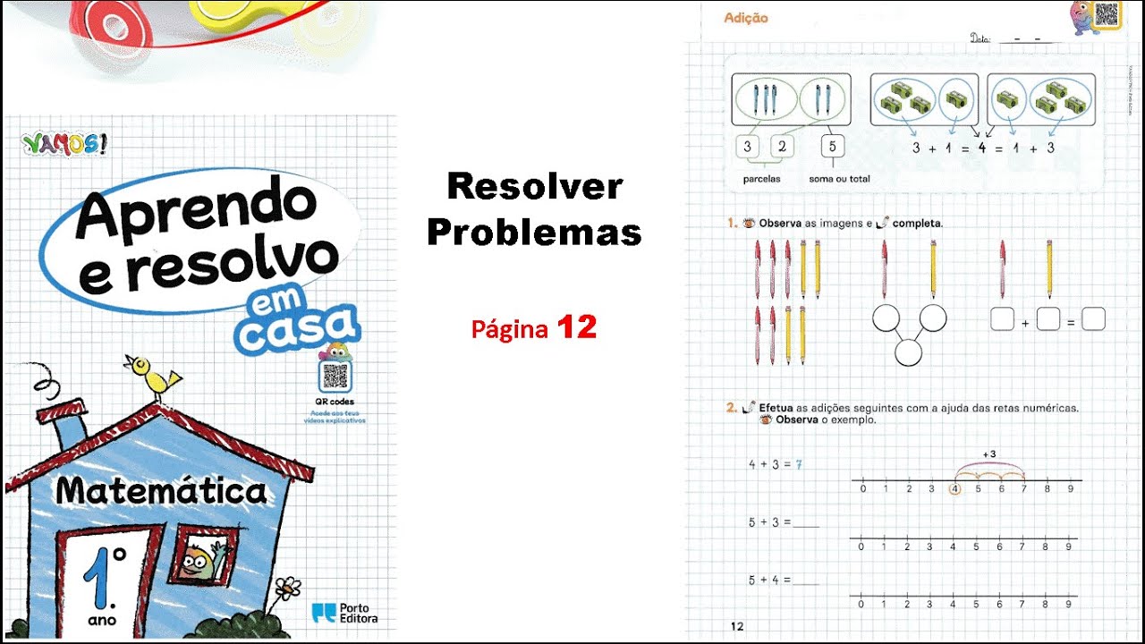 Adição, as parcelas e a soma ou total - Matemática 1º ano
