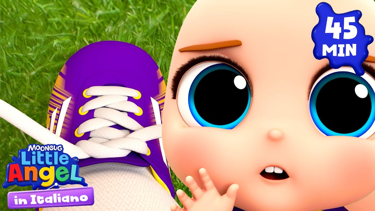 Come ci si allaccia le scarpe? | Little Angel Italiano | Cartoni Animati con Gianni Piccino
