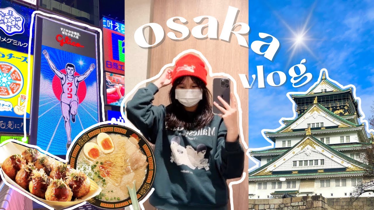 OSAKA大阪 VLOG⭐ Dōtonbori, Shinsaibashi, Kobe beef🐄  Osaka Castle🏯 fruit sando🍓 | Japan diaries 🇯🇵