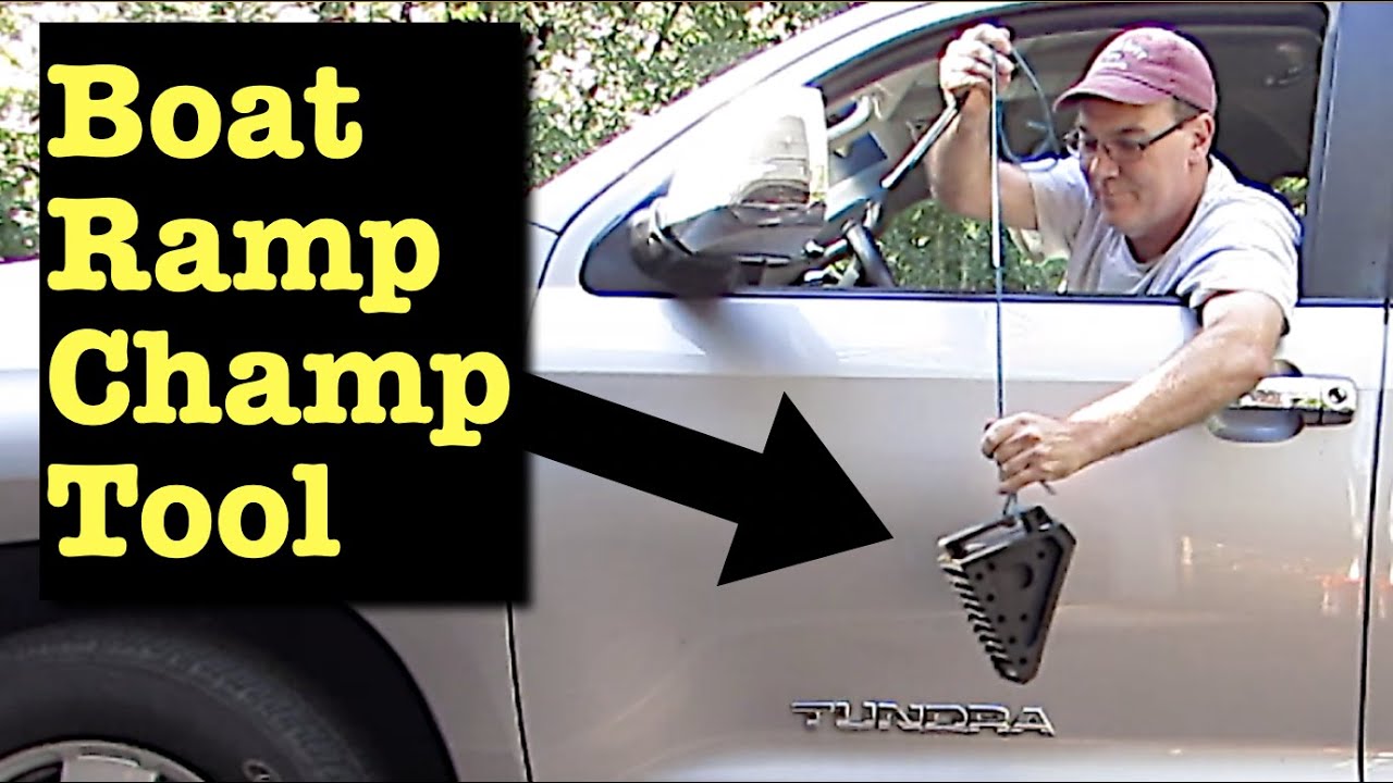 Boat ramp champ wheel chock - keep your truck out of the water!