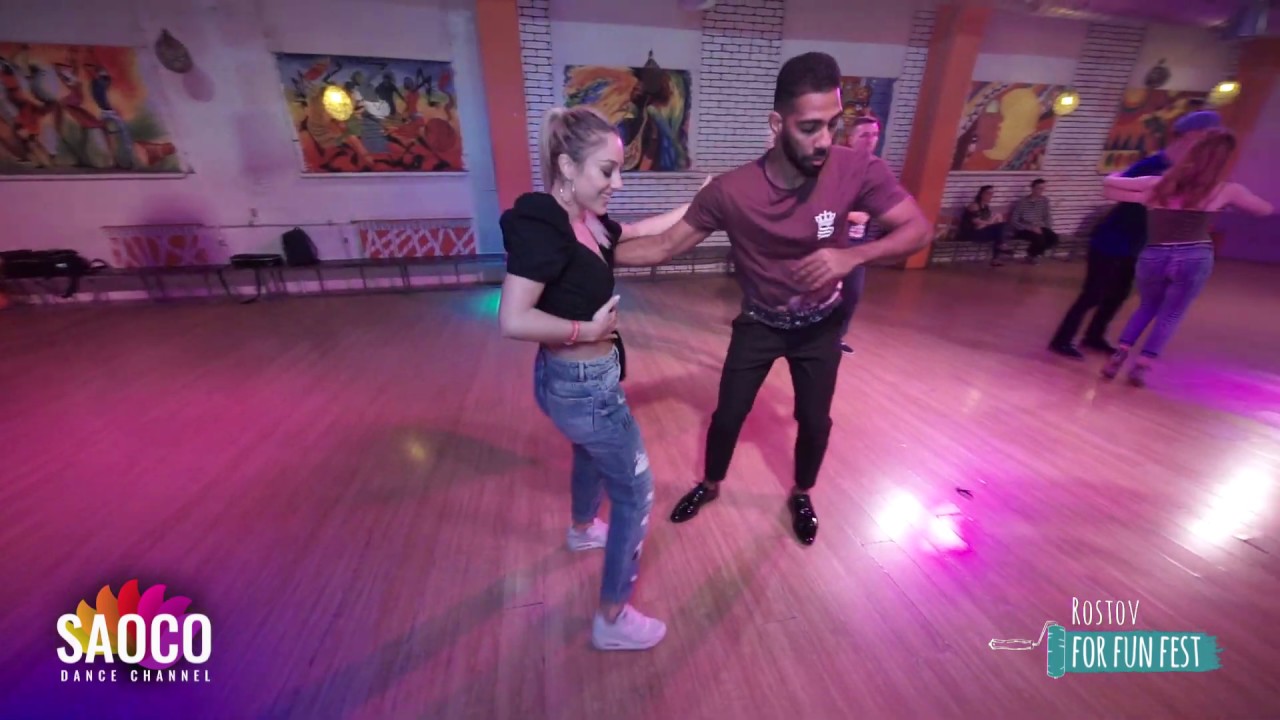 Alain Rueda and Angela Mariano Salsa Dancing at Rostov For Fun Fest (Russia), Monday 04.11.2019