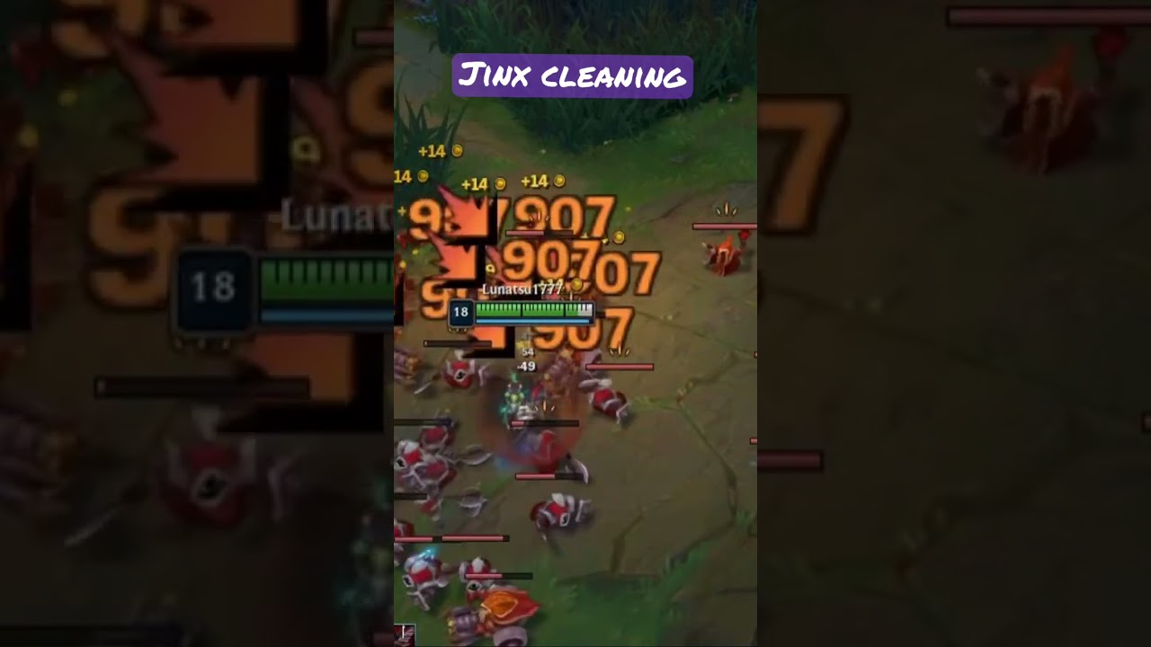 Jinx cleaning League of legends #leagueoflegendsclips