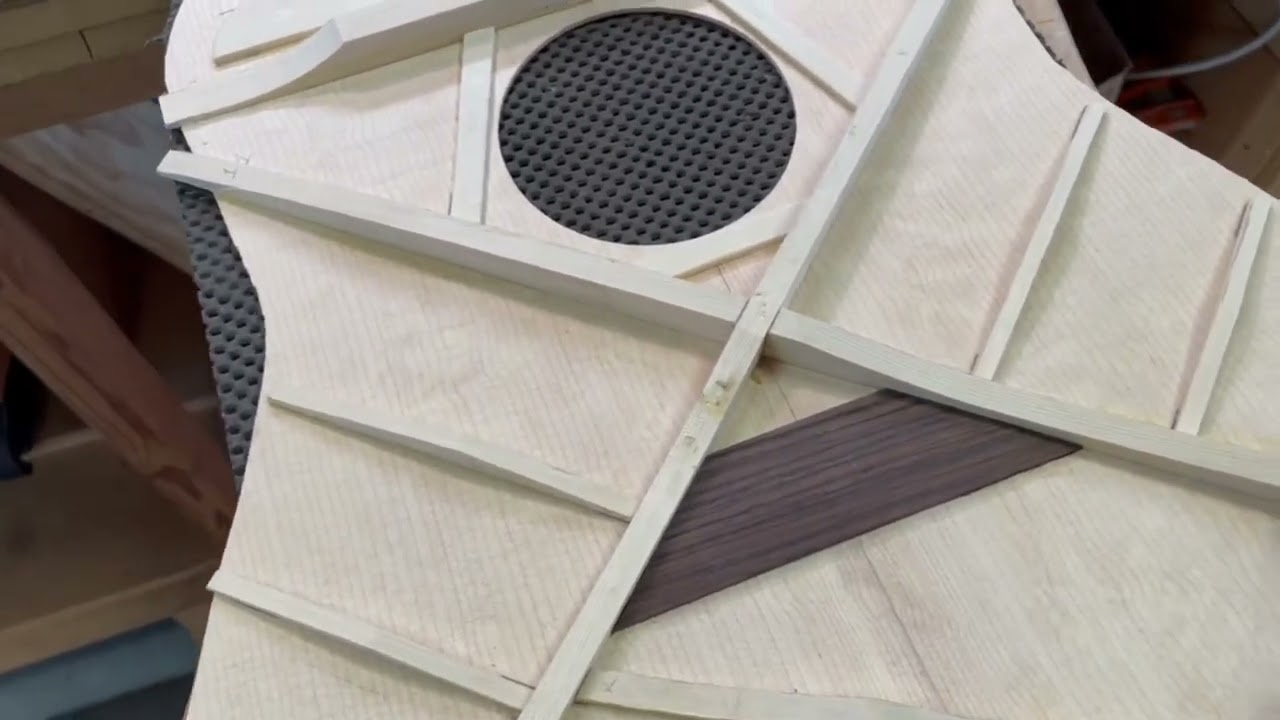 Building An Acoustic Guitar- Soundboard Bracing