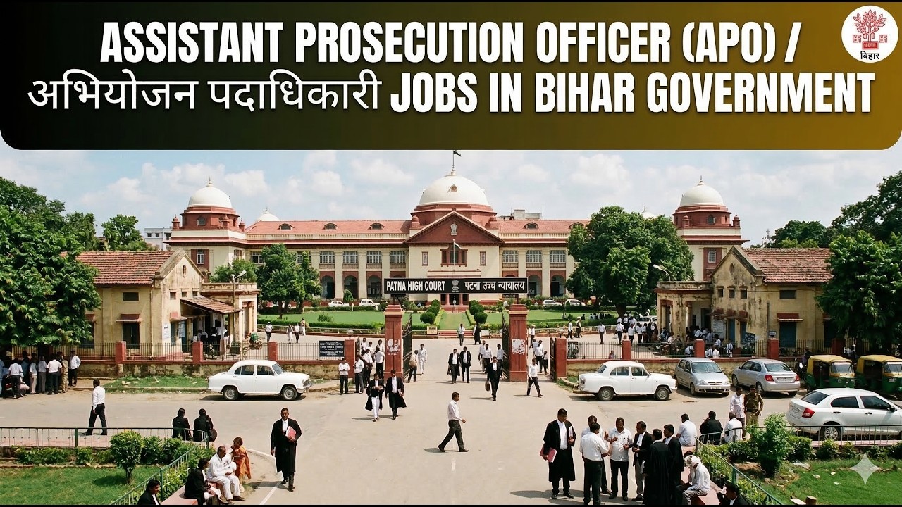 APO Jobs in Bihar | Assistant Prosecution Officer | अभियोजन पदाधिकारी | Government jobs in Bihar