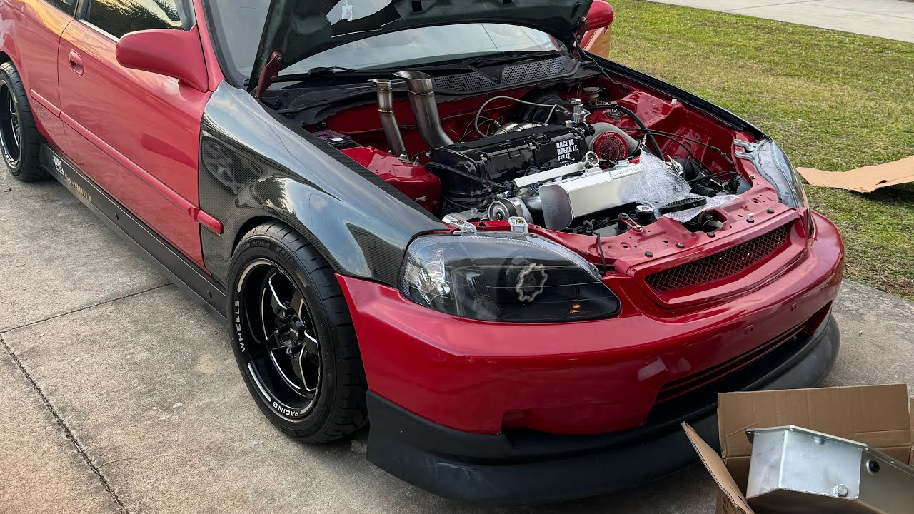 Installing a Sikky handbrake on the civic 