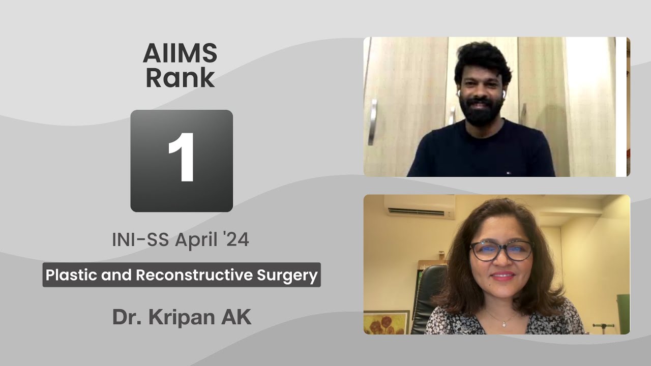 INI-SS Apr&rsquo;24 Plastic & Reconstructive Surgery , AML 1 Dr Kripan AK  with Dr. Shilpi
