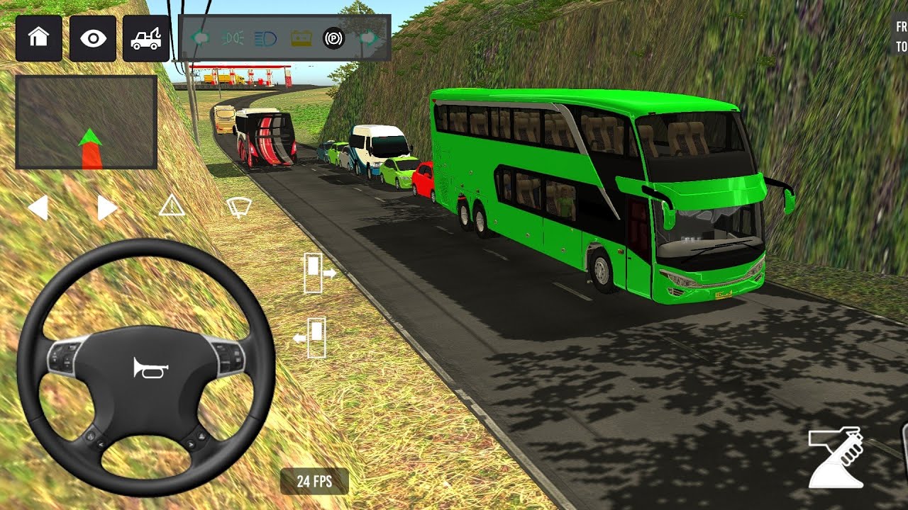 🤗😲Bus simulator indonesia ll new euro coach bus simulator indonesia ll new euro trock ll #bus #games