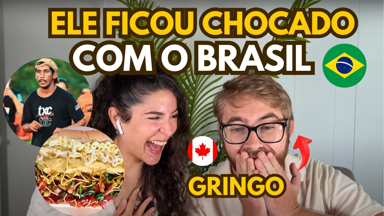 GRINGO reage a coisas que S&Oacute; ACONTECEM NO BRASIL