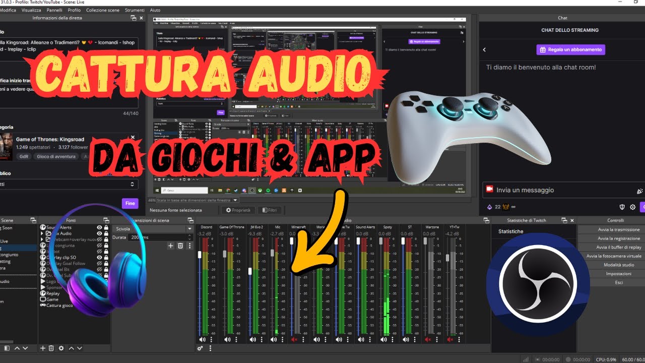 🔥🎧 La Guida Definitiva per Catturare l’Audio di Giochi e App Esterne con OBS Studio! (Tutorial 2025)
