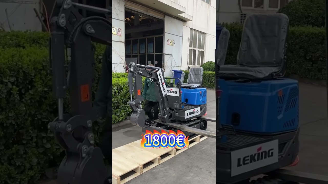 Chinese compact excavators are being prepared for shipment. #miniexcavator