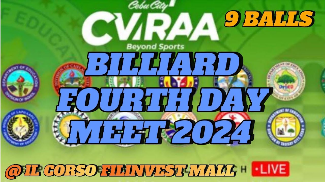 CVIRAA FOURTH DAY MEET 2024 FOR BILLIARD 9 BALLS FOR SECONDARY BOYS and GIRLS