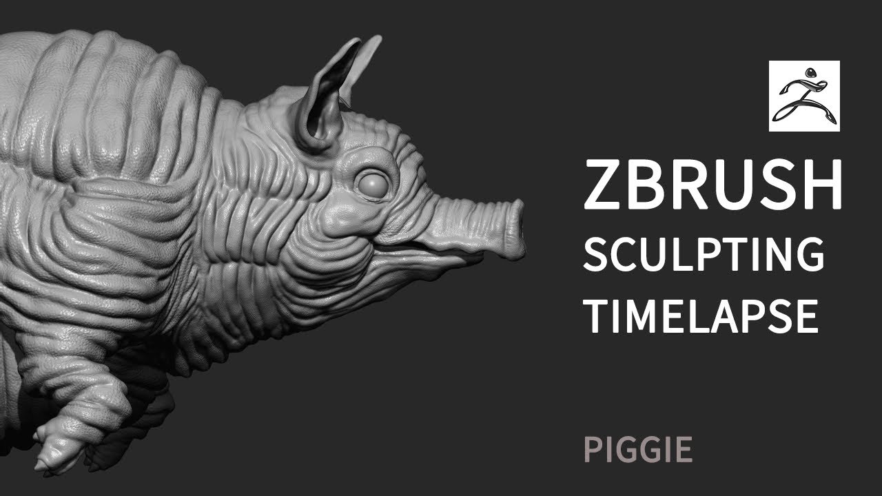 Zbrush Timelapse Sculpting - Piggie