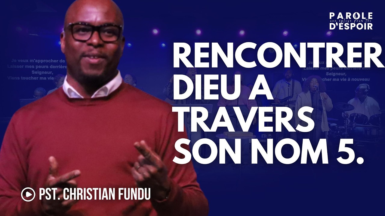 Yahweh Shalom  : Rencontrer Dieu à travers Son nom ( Cinquième partie ) |  Ps Christian Fundu